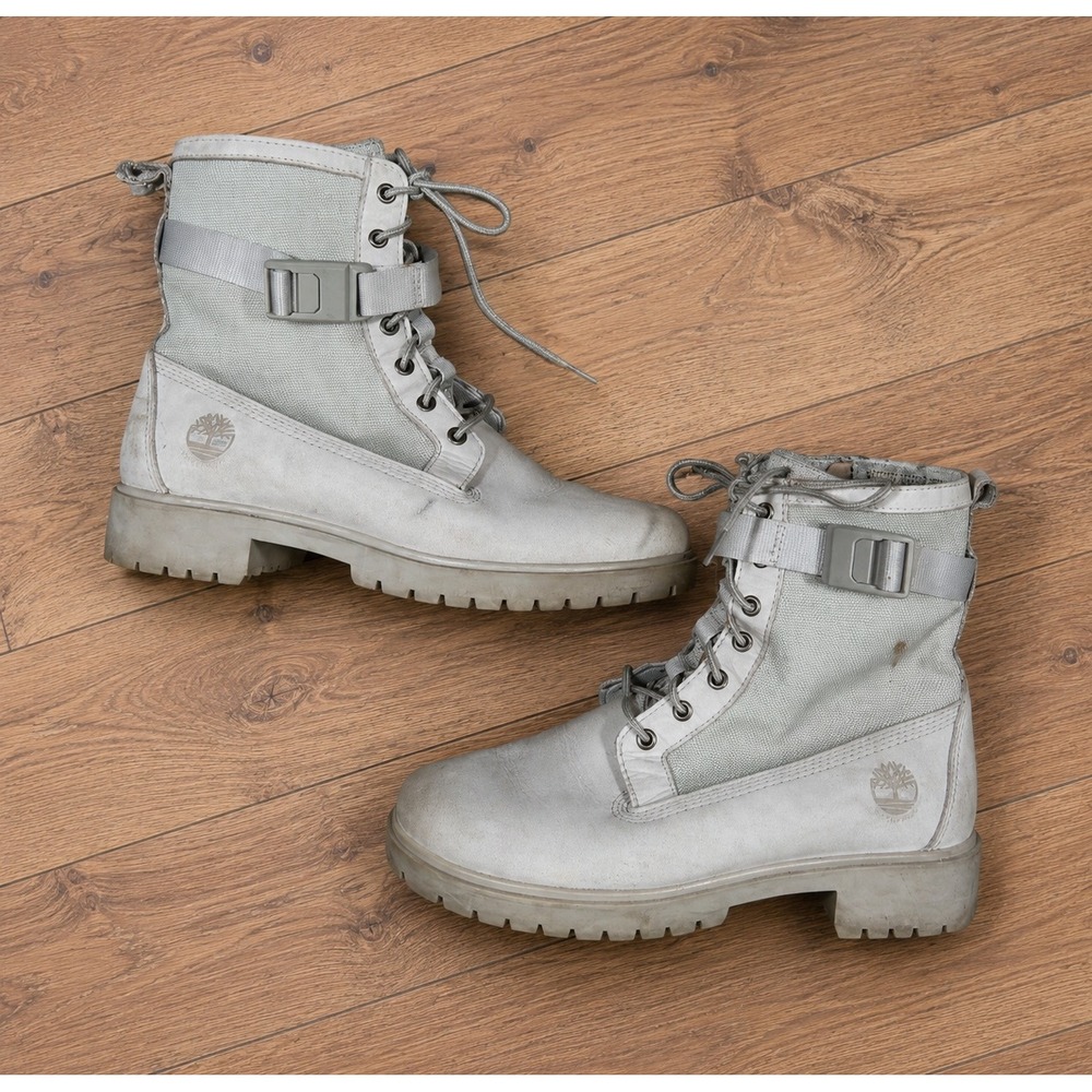 Timberland Waterproof Combat Boots Lace Up Zip Buckle Hiking Gorpcore Fall